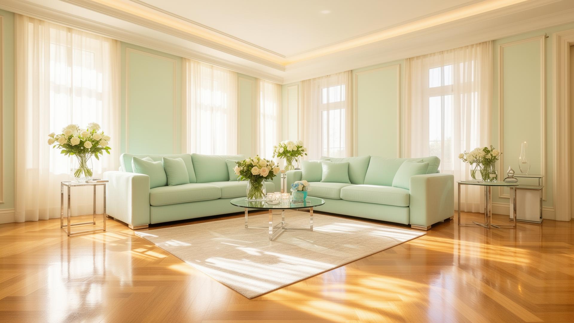 Sparkling clean living room